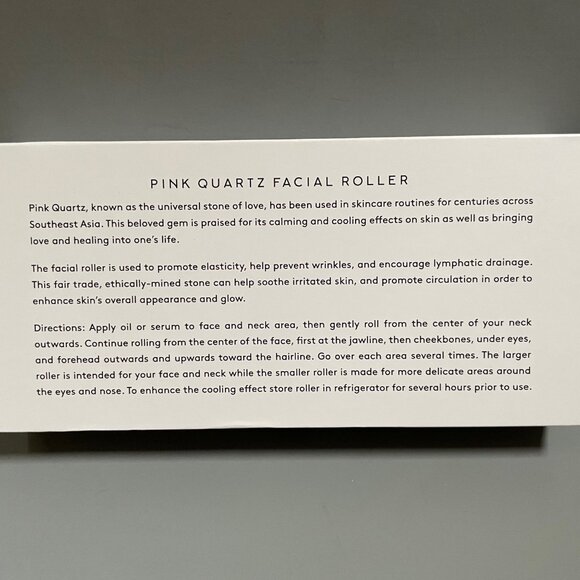 Rose Quartz Facial Massage Roller / NEW in box - Picture 2 of 4